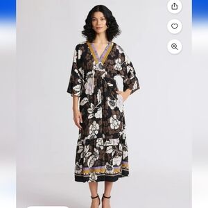 Sofia by Sofia Vergara Women's Dress with Back Tie and Wide Sleeves, Sz XL